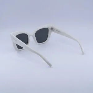 ?️ New Saint Laurent SL552 009 Sunglasses - Ivory Frame, Grey Lenses Saint Laurent | Accessories | New Saint Laurent Sl552 09  main image 3